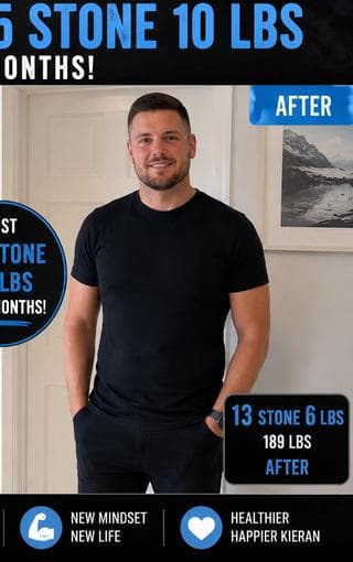 Kieran lost 15 stone 10 lbs in 13 months — after