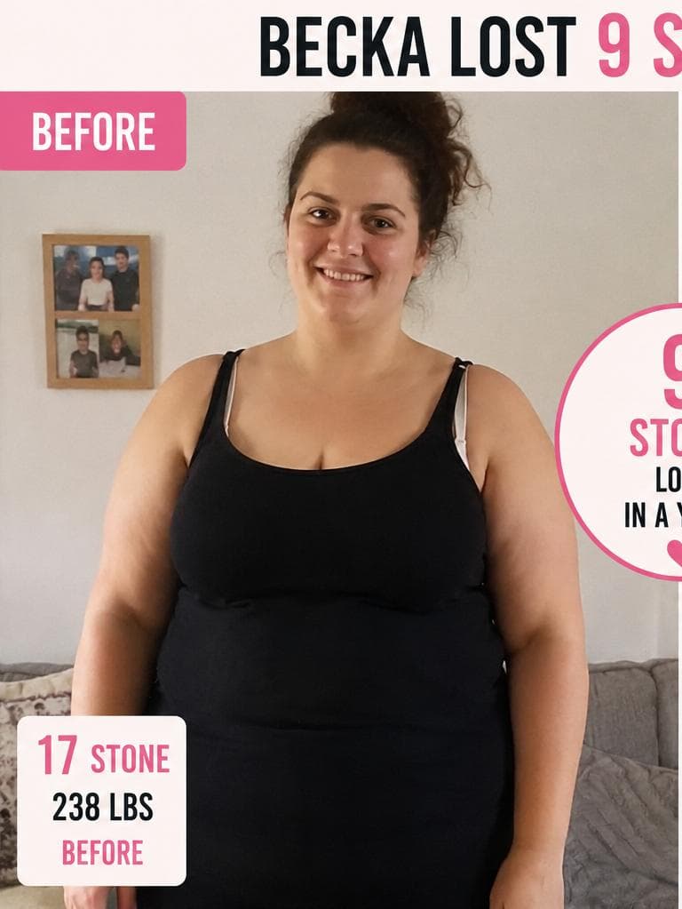 Becka lost 9 stone in a year — before
