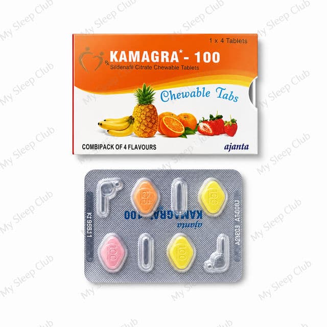 Kamagra Sildenafil 100mg Citrate Chewable Tablets